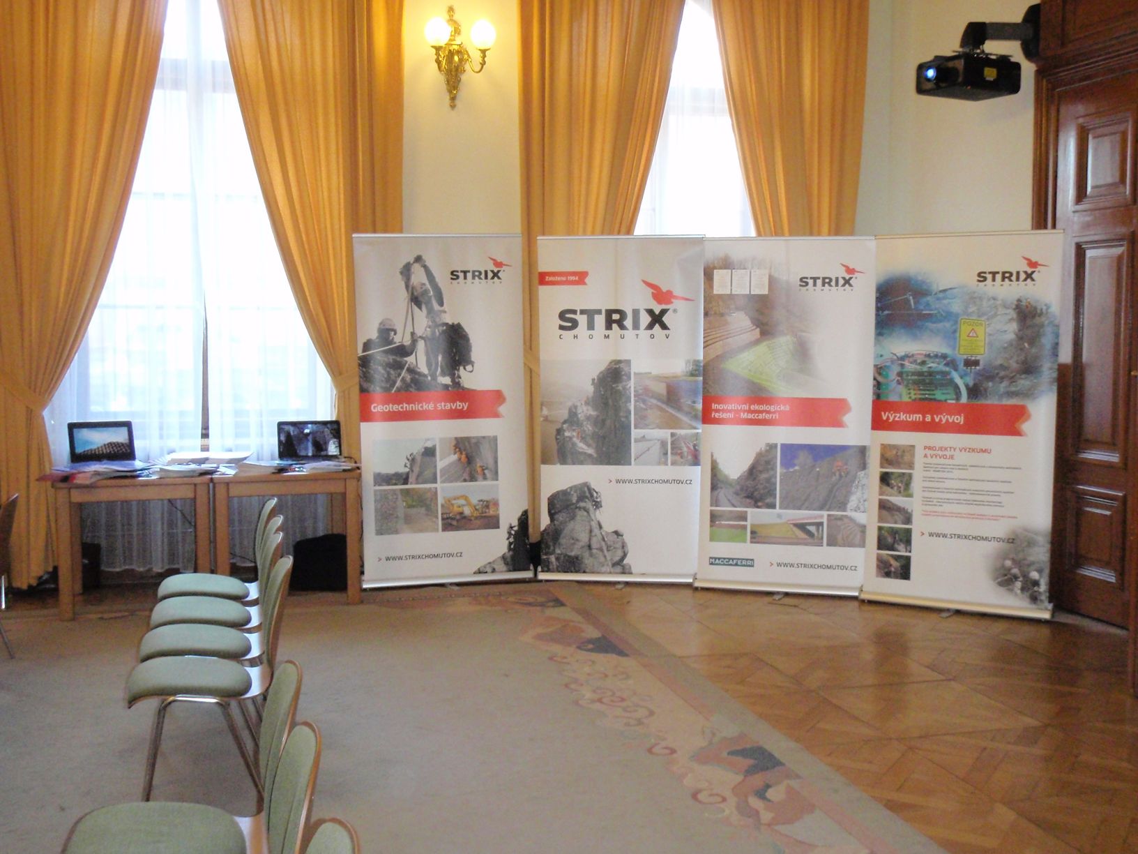 Výstavka o firmě Strix na Pražských geotechnických dnech